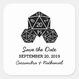 D20 Dice Life & Death Stickers (20 side) - The Fourth Place