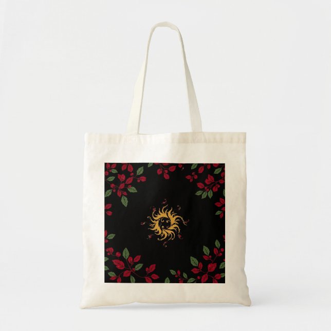 Ebony Holiday Glow Tote Bag (Front)