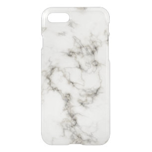 Ebony Ivory Marble Black White Marble Stone iPhone SE/8/7 Case
