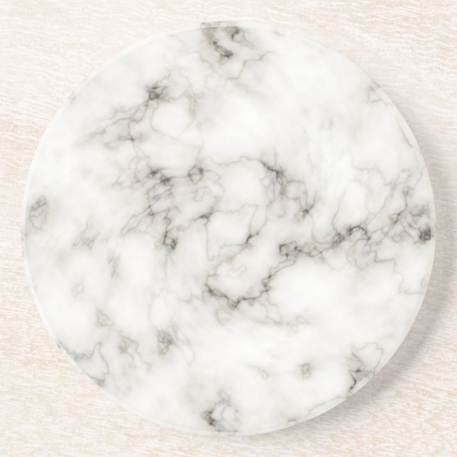 Ebony Ivory marble coasters (Front)