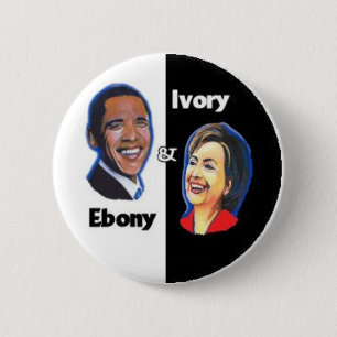 Ebony & Ivory Pinback Button