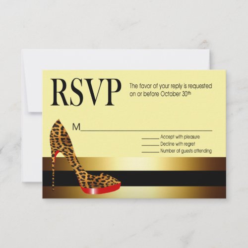 Ebony Leopard Stiletto Stripes RSVP