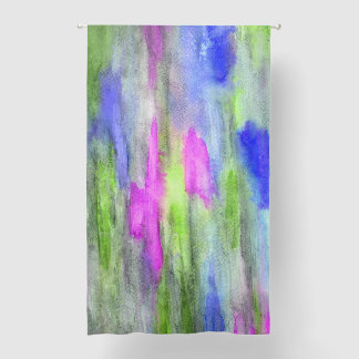 "Ebony Rainbow_Green" Blackout Curtain