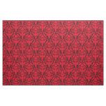 Ebony Red Parisian Damask Pattern Fabric