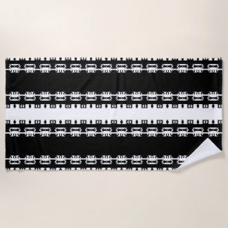 Ebony Rhythm African Pattern Beach Towel