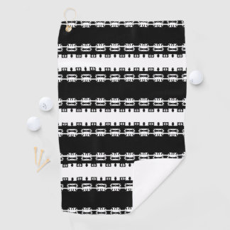 Ebony Rhythm African Pattern Golf Towel