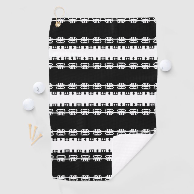 Ebony Rhythm African Pattern  Golf Towel (InSitu)