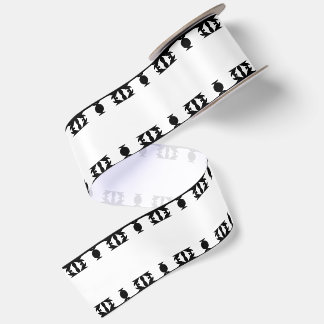 Ebony Rhythm African Pattern Satin Ribbon
