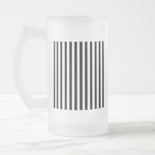 Ebony Snow Frosted Glass Beer Mug