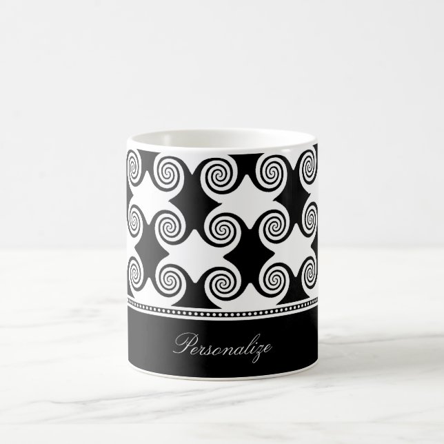 Ebony Swirls Coffee Mug (Center)