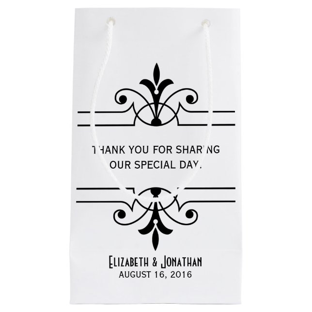 Ebony v2 Fancy Ornamental Gift Bag (Front)