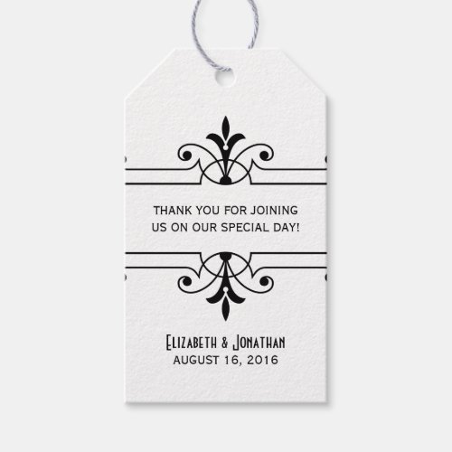 Ebony v2 Fancy Ornamental Gift Tags