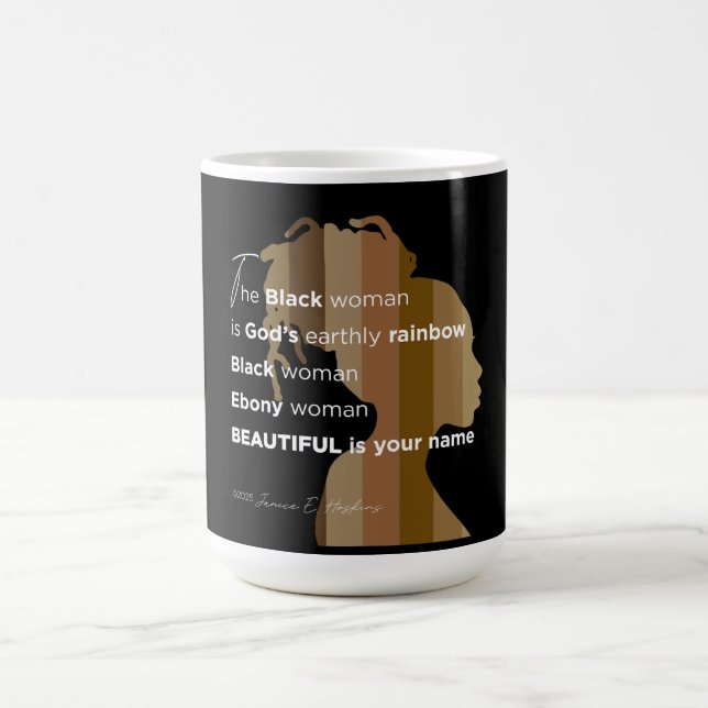 Ebony woman, Coffee Mug (Center)