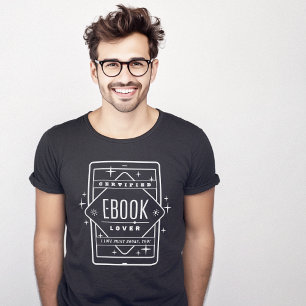 Ebook Book Lover Certified Minimalist T-Shirt
