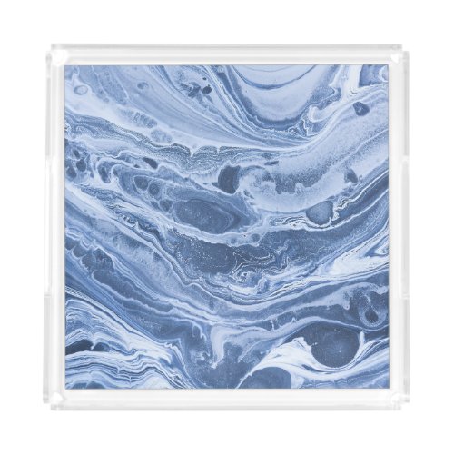 Ebru Creative Abstract Acrylic Waves Acrylic Tray