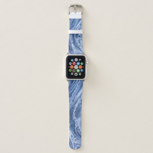 Ebru Creative Abstract Acrylic Waves Apple Watch Band