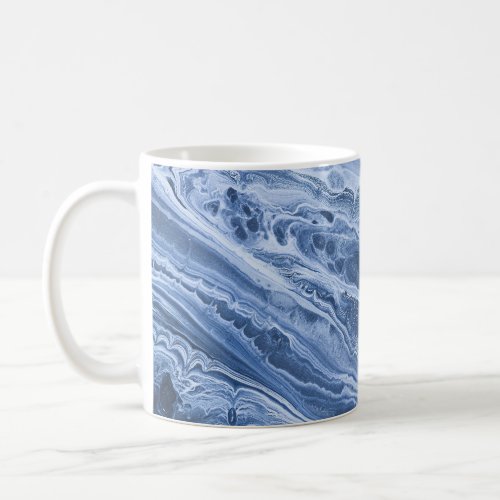 Ebru Creative Abstract Acrylic Waves Coffee Mug
