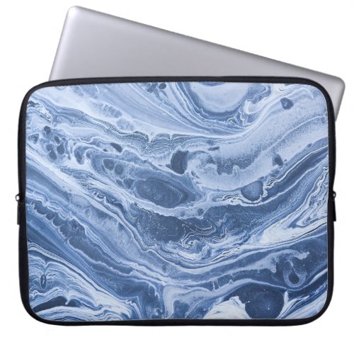 Ebru Creative Abstract Acrylic Waves Laptop Sleeve
