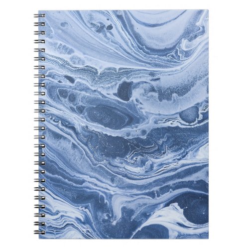 Ebru Creative Abstract Acrylic Waves Notebook