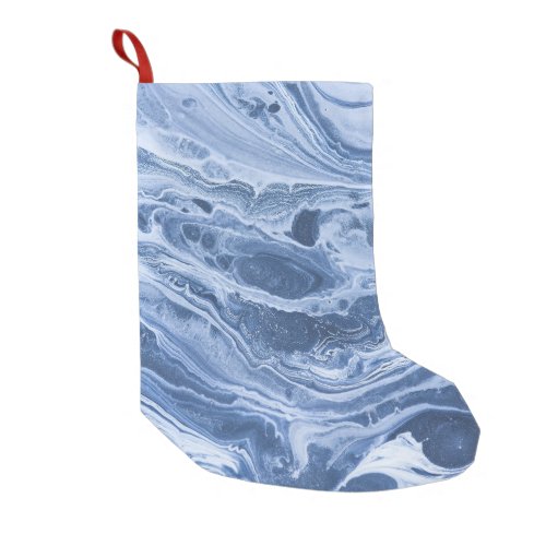 Ebru Creative Abstract Acrylic Waves Small Christmas Stocking