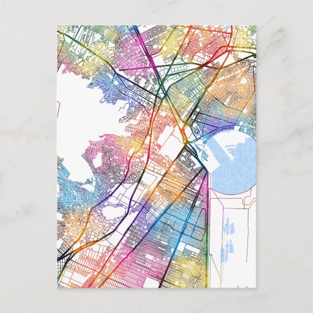 Ecatepec de Morelos Mexico City Map Postcard (Front)