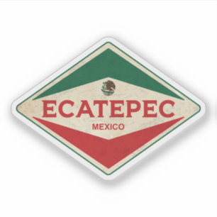 Ecatepec Mexico Vintage Sticker