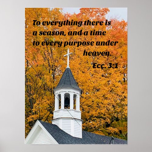 Ecc 31 To everything there is a season Poster