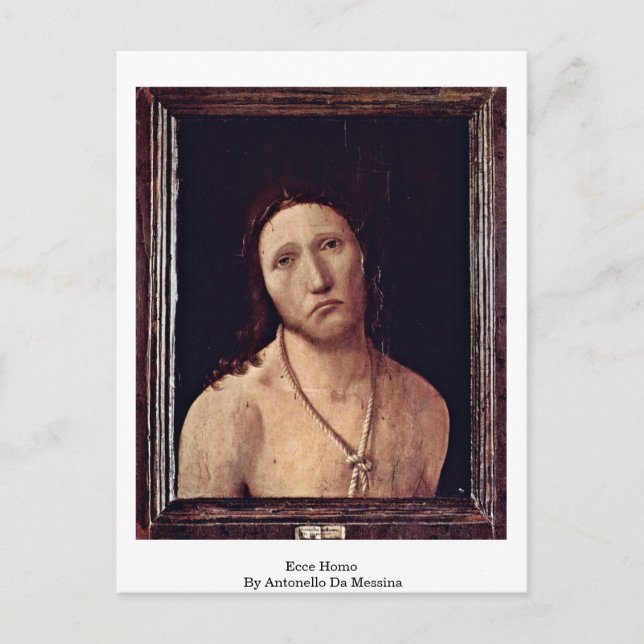 Ecce Homo By Antonello Da Messina Postcard (Front)