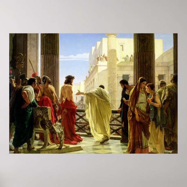 Ecce Homo by Antonio Ciseri Poster (Front)