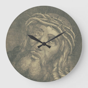 Ecce homo Holy Face of Jesus Large Clock