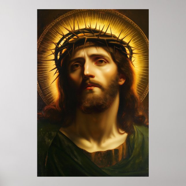Ecce Homo | Jesus Christ with Crown of Thorns Poster (Front)