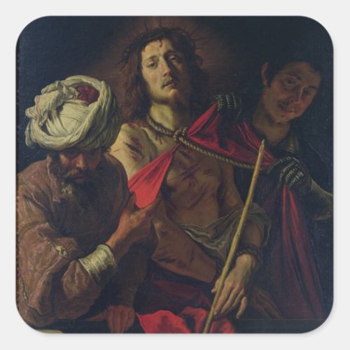 Ecce Homo oil on canvas Square Sticker