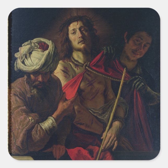 Ecce Homo (oil on canvas) Square Sticker (Front)