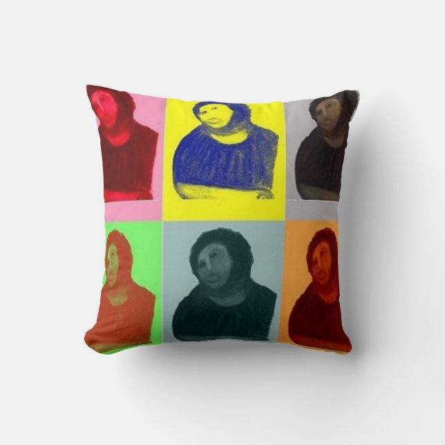 Ecce Homo - Pop Art Style Throw Pillow (Front)