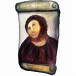 ECCE HOMO Spanish Painting Restoration Cutout<br><div class="desc">ECCE HOMO__Special HIGH QUALITY MESSENGER BAGS__Spanish Painting Restoration EDITION__ECCE HOMO FROM BORJA, Spain: Spanish painting in an woman botches “Ecce Homo” attempt to restore it. What started ace an octogenarian's attempt to restore an old church painting in Spain there are turned into an to uproar to over vandalism. Cecilia Gimenez,...</div>