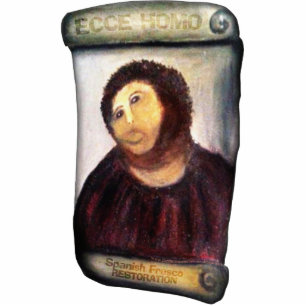 ECCE HOMO Spanish Painting Restoration Cutout