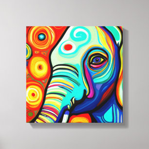 Eccentric Elephant Canvas Print