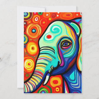 Eccentric Elephant Holiday Card