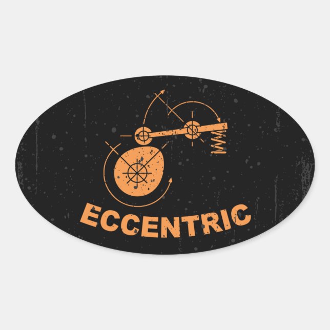 Eccentric Oval Sticker (Front)