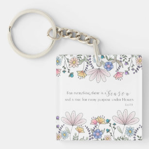 Eccl 3:1 For Everything there is a Season Beverage Keychain