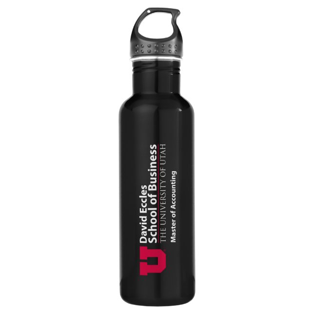 Eccles Accounting Stainless Steel Water Bottle (Front)