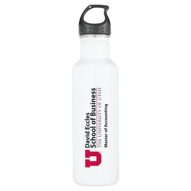 Eccles Accounting Stainless Steel Water Bottle (Front)