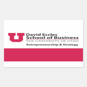 Eccles Entrepreneurship Strategy Rectangular Sticker