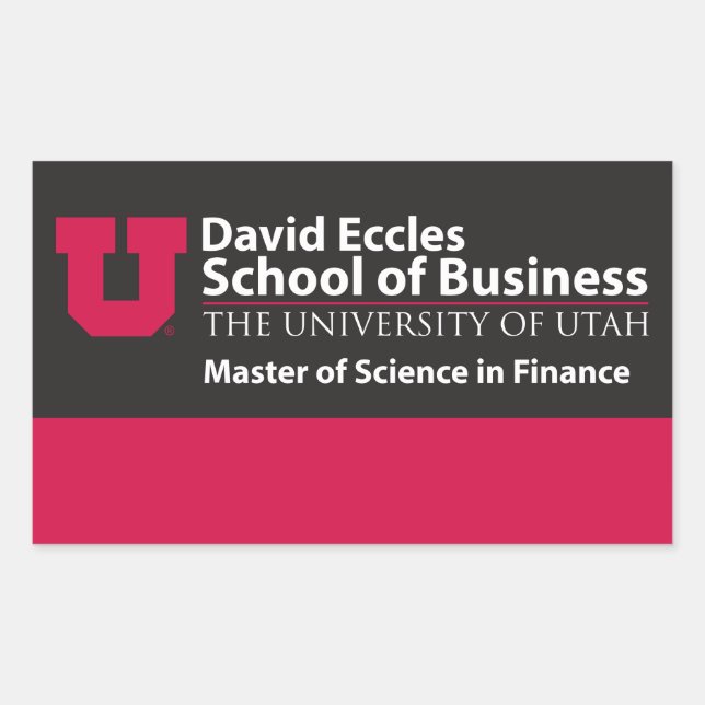 Eccles Finance Rectangular Sticker (Front)