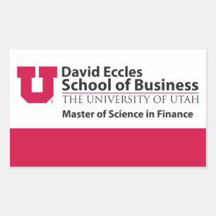 Eccles Finance Rectangular Sticker