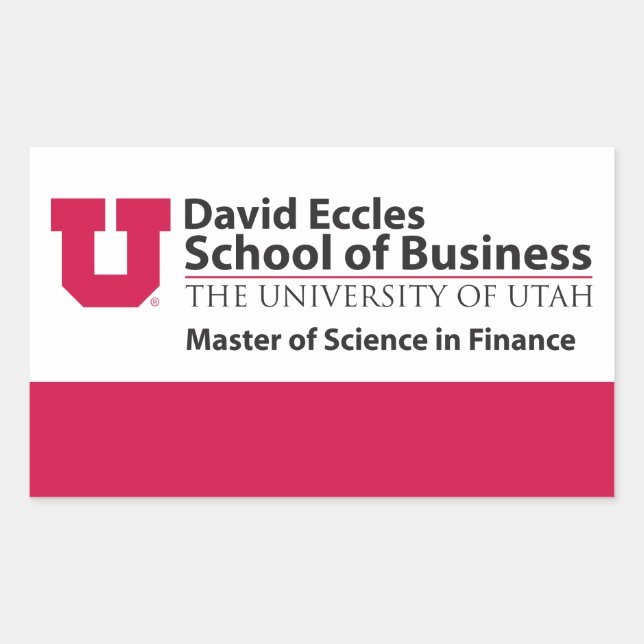 Eccles Finance Rectangular Sticker (Front)