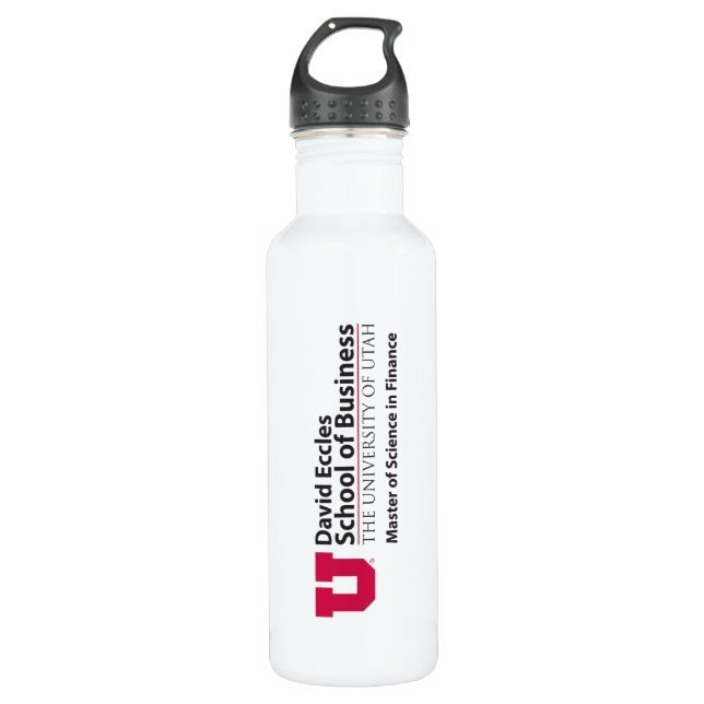 Eccles Finance Stainless Steel Water Bottle (Front)