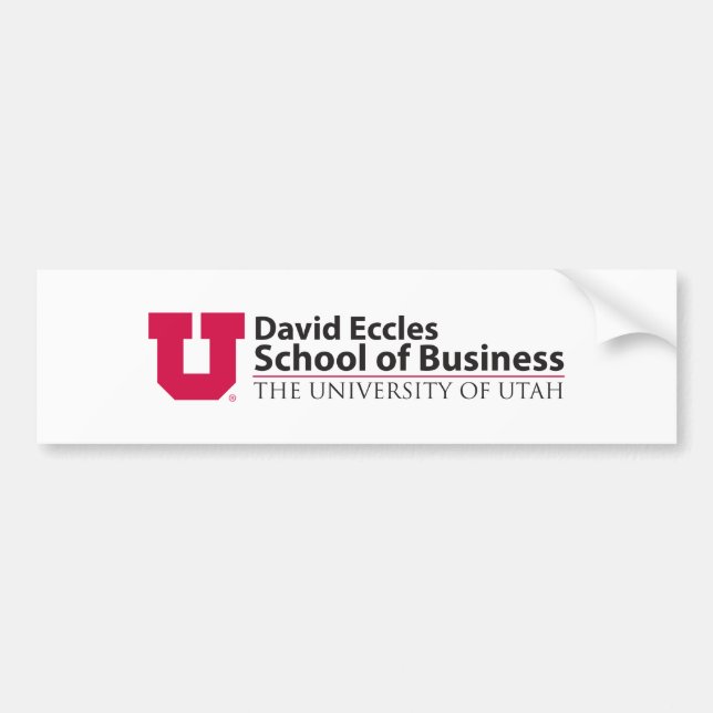 Eccles School of Business Bumper Sticker (Front)