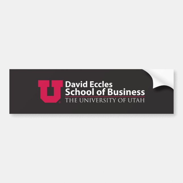 Eccles School of Business Bumper Sticker (Front)