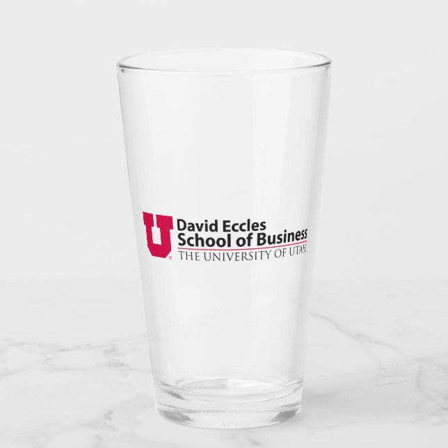 Eccles School of Business Glass (Front)
